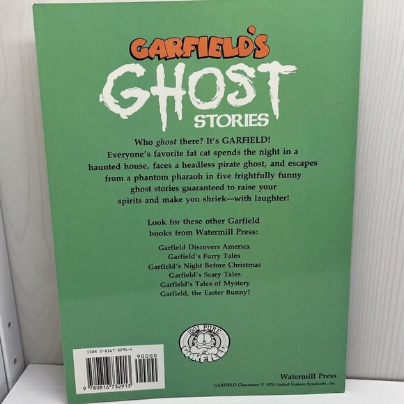 Vintage 1992 Garfield's Ghost Stories created by Jim Davis Mark Acey & Jim Kraft - Picture 2 of 9